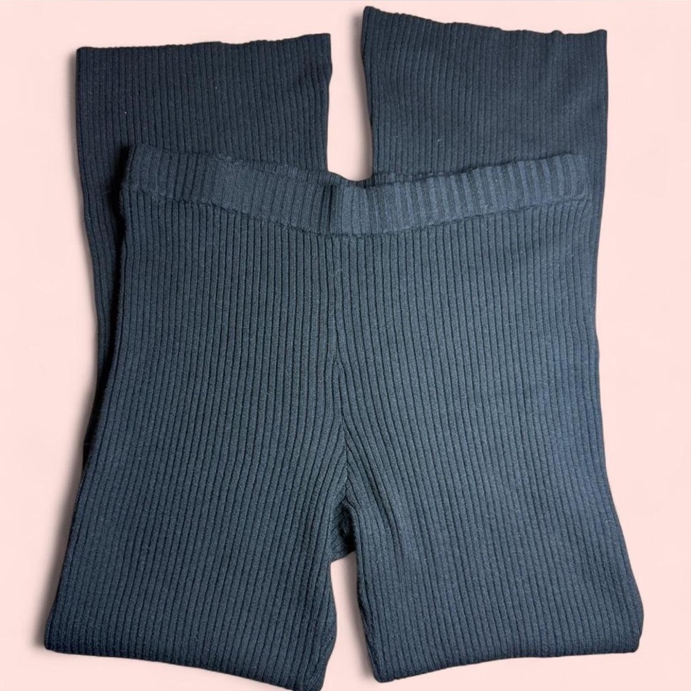 Victoria's Secret Ribbed black pants